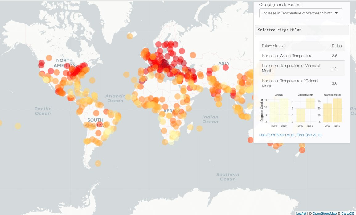 Mappa mondiale delle anomalie di temperatura