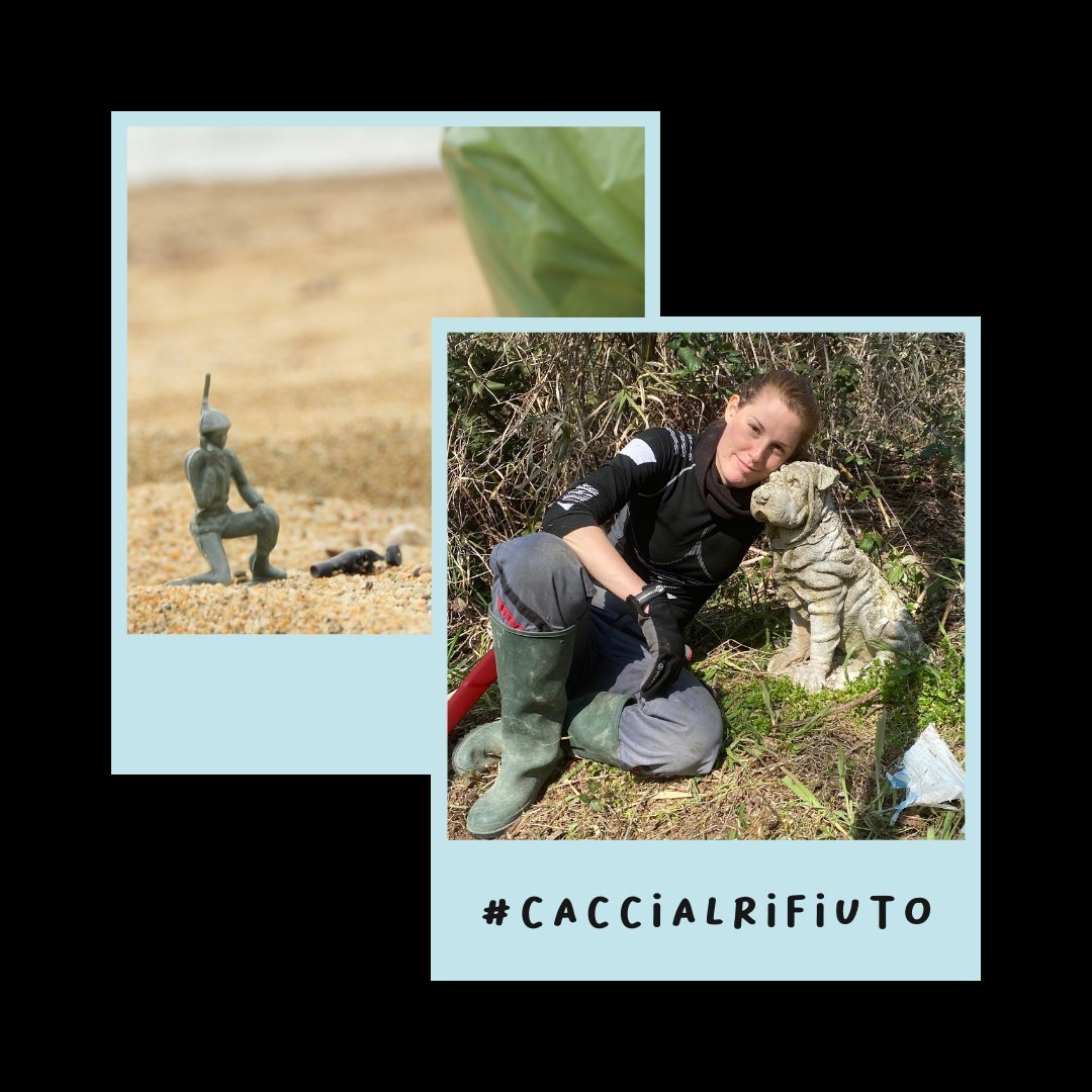 Grafica della campagna Caccia al rifiuto di Plastic Pull