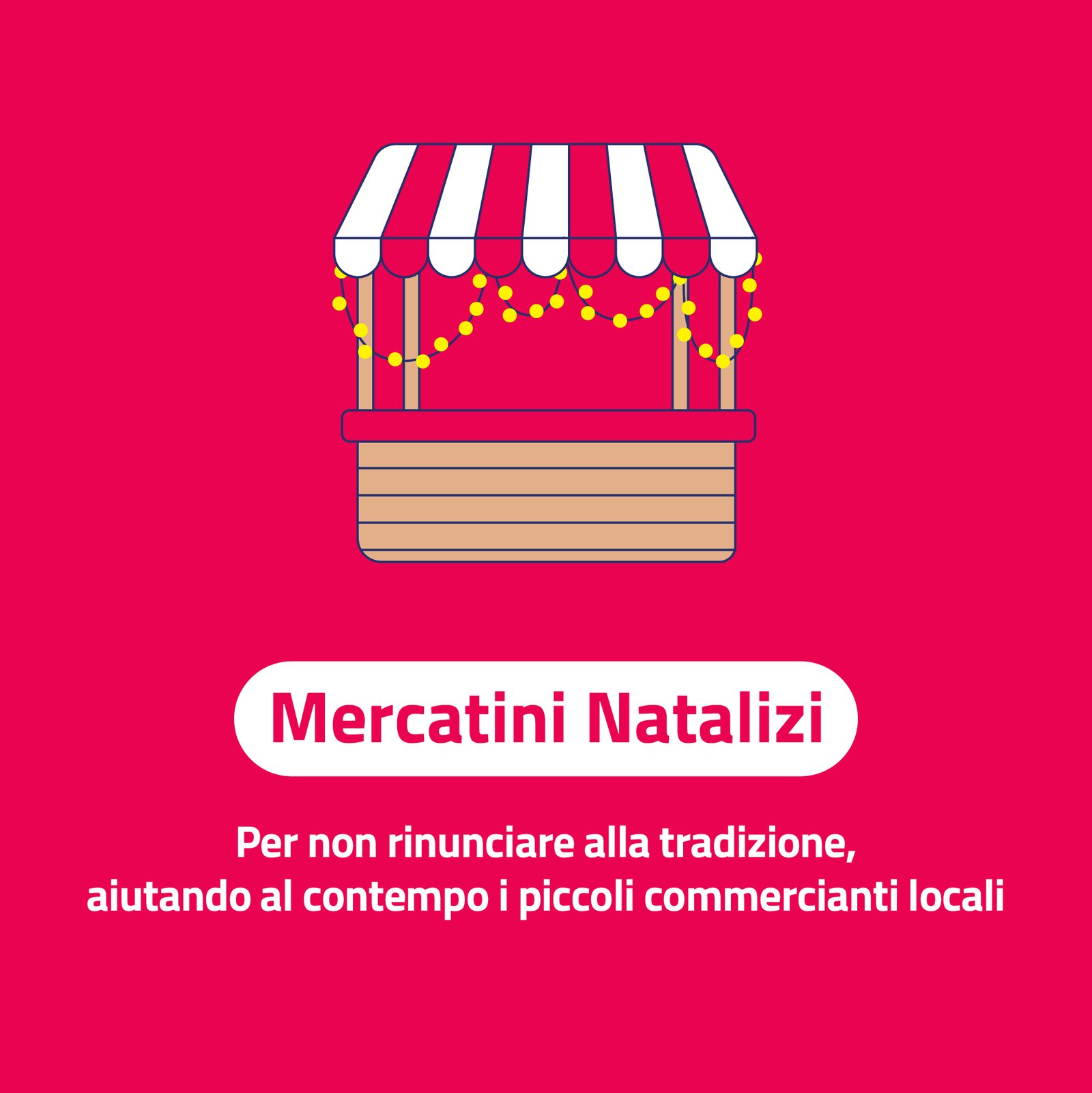 Grafica dei mercatini natalizi online di Digital Xmas