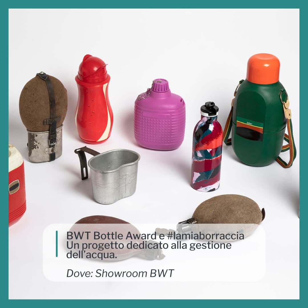 Borracce in mostra al BWT Bottle Award