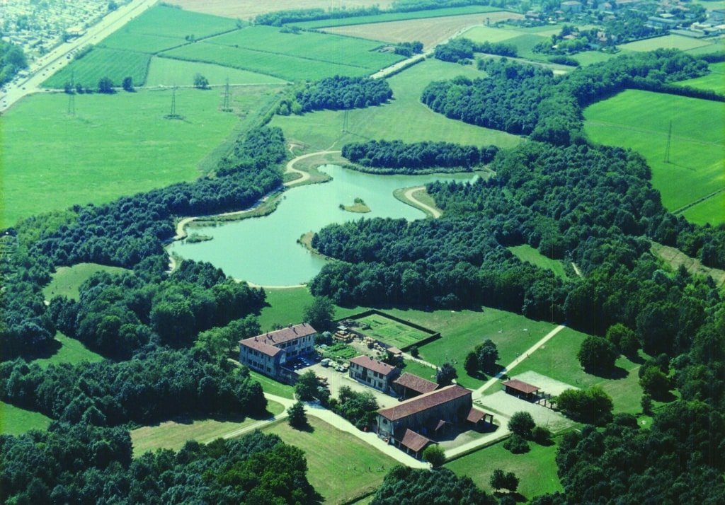 Veduta aerea del Bosco in Città a Milano